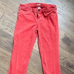 J Crew corduroy pant. Orange